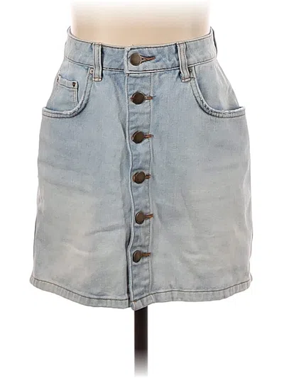 Pre-owned Billabong Denim Skirt In Blue