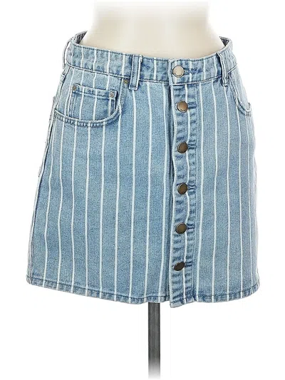 Pre-owned Billabong Denim Skirt In Blue