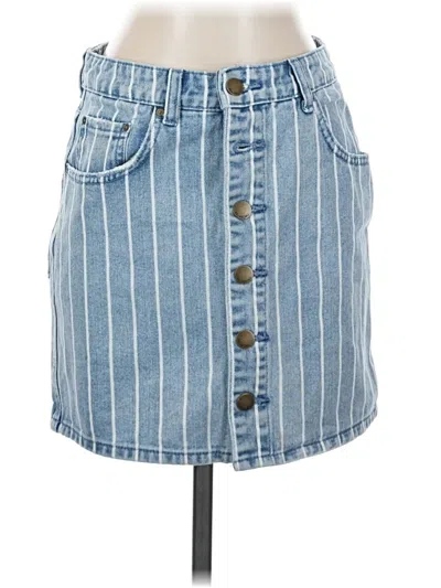 Pre-owned Billabong Denim Skirt In Blue