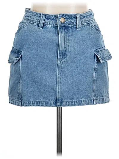 Pre-owned Billabong Denim Skirt In Blue