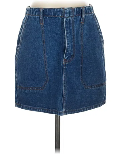 Pre-owned Billabong Denim Skirt In Blue