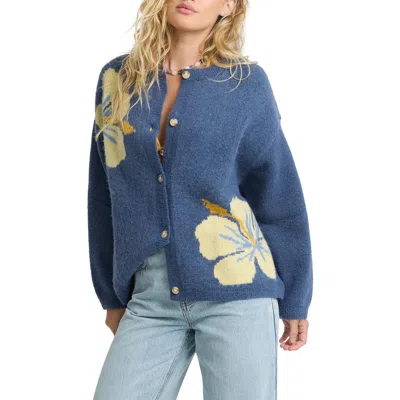 Billabong Dixie Cardigan In Blue