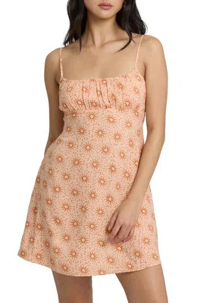 Billabong Dreaming Of Sun Mini Sundress In Orange