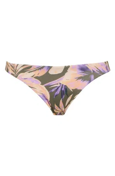 Billabong Drifting Coast Reversible Tropic Bikini Bottoms In Green