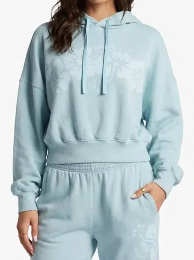 Billabong Easy To Love Hoodie Sweatshirt In Sea Fog In Animal Print