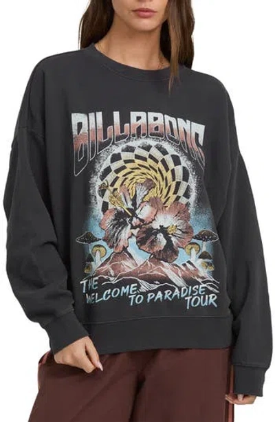 Billabong Echo Crewneck Sweatshirt In Black