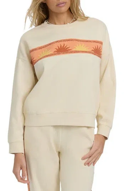 Billabong Echo Crewneck Sweatshirt In White