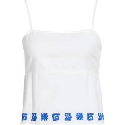 Billabong Embroidered Camisole In White