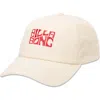 Billabong Embroidered Cotton Twill Baseball Cap In White