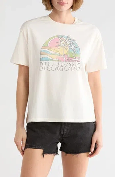 Billabong Escape To Nature Logo Graphic T-shirt In White