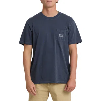 Billabong Essential Cotton Pocket T-shirt In Blue