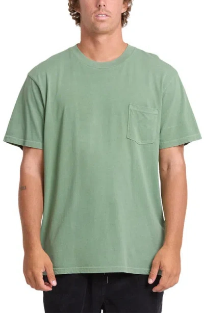 Billabong Essential Cotton Pocket T-shirt In Green