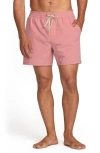 Billabong Every Other Day Layback Swim Trunks In Pink