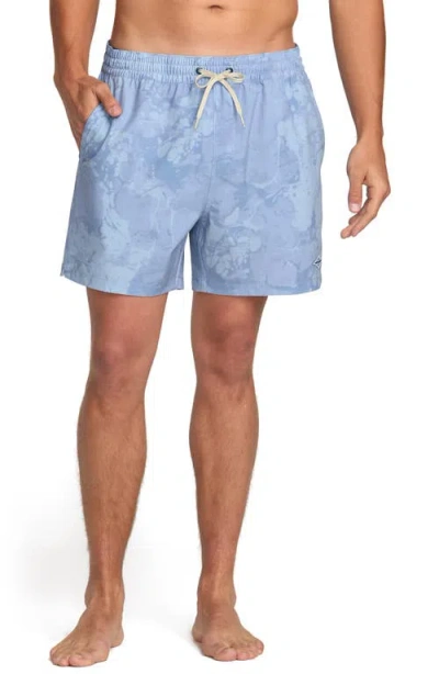 Billabong Every Other Day Layback Swim Trunks In Blue