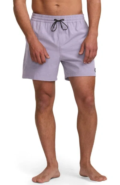 Billabong Every Other Day Layback Swim Trunks In Lavender