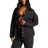 Billabong Everytime Button-up Shacket In Black Sands