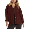 Billabong Everytime Button-up Shacket In Choc Chip