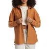 Billabong Everytime Button-up Shacket In Sandalwood
