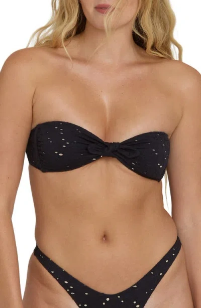 Billabong Eyes On You Hanky Tie Bikini Top In Black