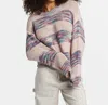 Billabong Fade Out Space Dye Stripe Sweater In Blue