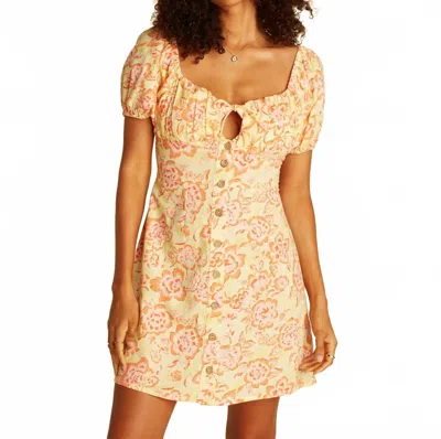 Billabong Far & Away Mini Dress In Sol Rider In Multi