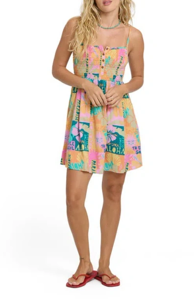 Billabong Fever Dream Cotton Minidress In Multi