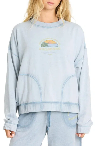 Billabong Field Day Graphic Sweatshirt In Blue
