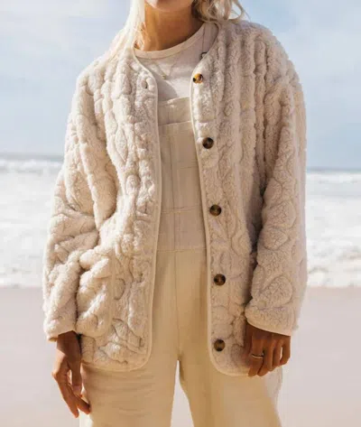 Billabong Fireside Cozy Fleece In Whitecap In Multi