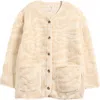 Billabong Fireside Cozy Fleece Jacket In White Cap 1