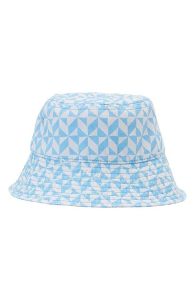 Billabong Floral Print Canvas Bucket Hat In Blue Dream