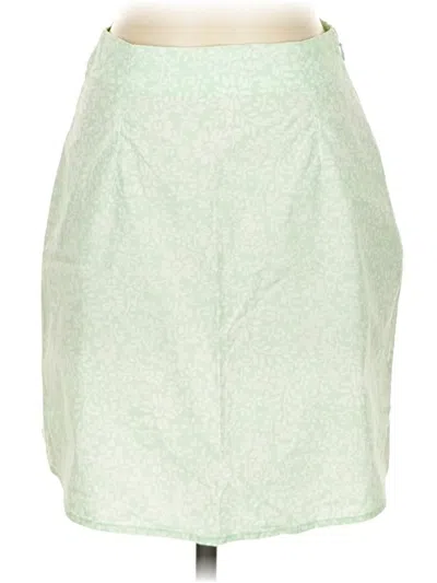 Pre-owned Billabong Formal Skirt In Green