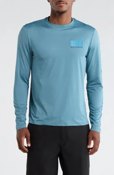 Billabong Fracture Upf 50+ Sun Shirt In Aegean Blue