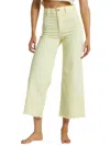 Billabong Free Fall Stretch Crop Wide Leg Pants In Multi