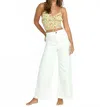 Billabong Free Fall High-waist Pants In Salt Crystal In Green