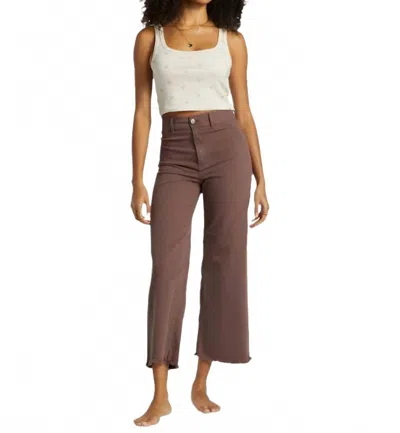 Billabong Free Fall Pants In Kona In Brown