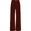 Billabong Free Fall Stretch Cotton Corduroy Pants In Burgundy
