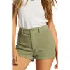 Billabong Free Fall Stretch Cotton Corduroy Shorts In Avocado