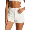 Billabong Free Fall Stretch Cotton Corduroy Shorts In Salt Crystal