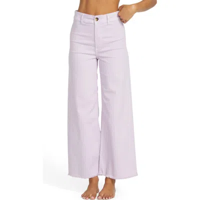Billabong Free Fall Wide Leg Pant In Amethyst In Purple