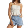 Billabong Free Flow Top In White In White