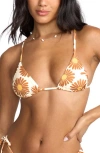 Billabong Fresh Daze Mini Triangle Bikini Top In White