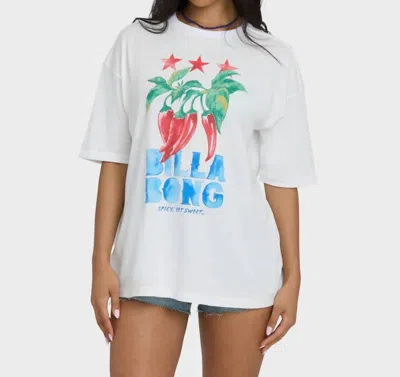Billabong Freshest Pick Short Sleeve Knit T-shirt In Salt Crystal In Black