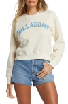 Billabong From Paradise Graphic Sweatshirt In White Cap