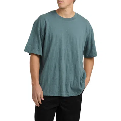 Billabong Garage Needle Cotton T-shirt In Blue