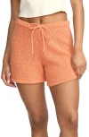 Billabong Gia Sweater Shorts In Orange