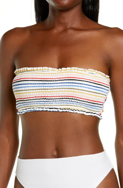 Billabong Gimme Sun Smock Tube Bikini Top In Multi