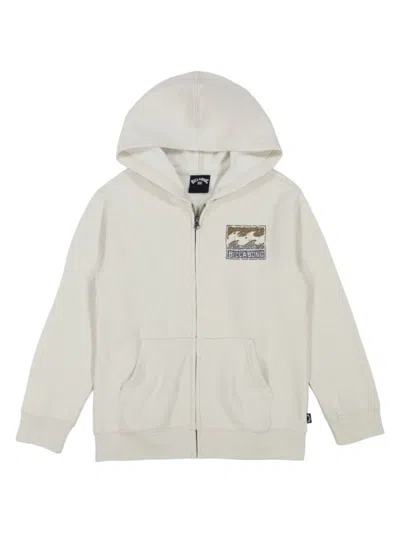 Billabong Kids' Girl's Crayonwave Logo Graphic Hoodie In White