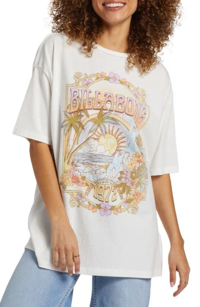 Billabong Golden Hour Cotton Graphic T-shirt In Salt Crystal