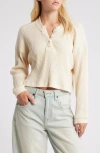 BILLABONG BILLABONG GOOD CATCH RIB HENLEY SWEATER