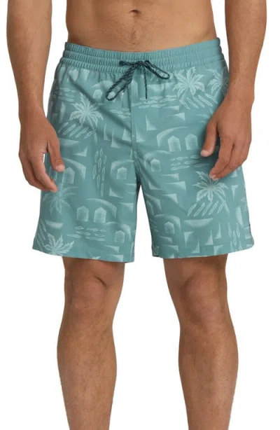 Billabong Good Times Layback Swim Trunks In Blue